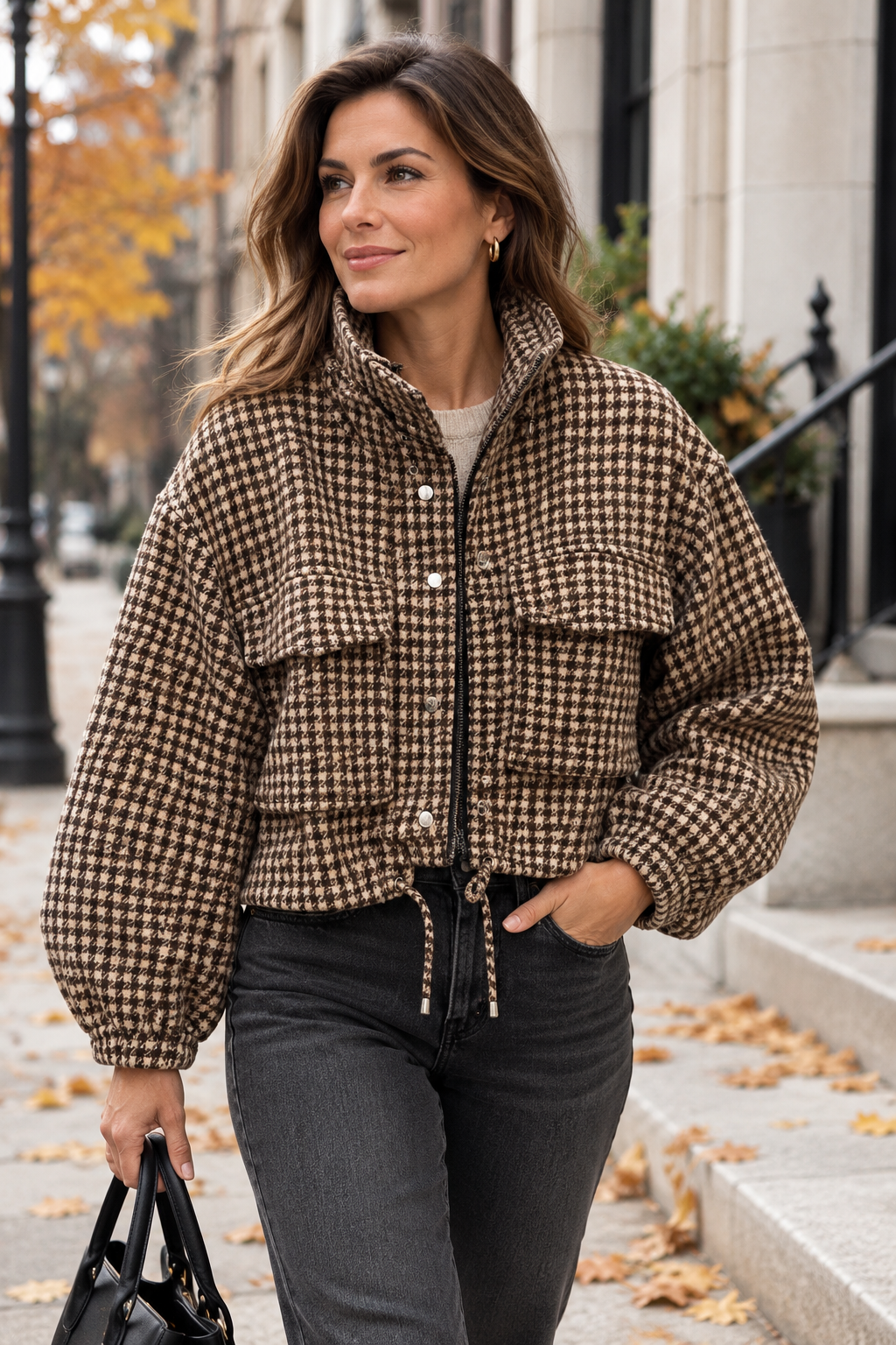 The Charlotte Houndstooth Jacket